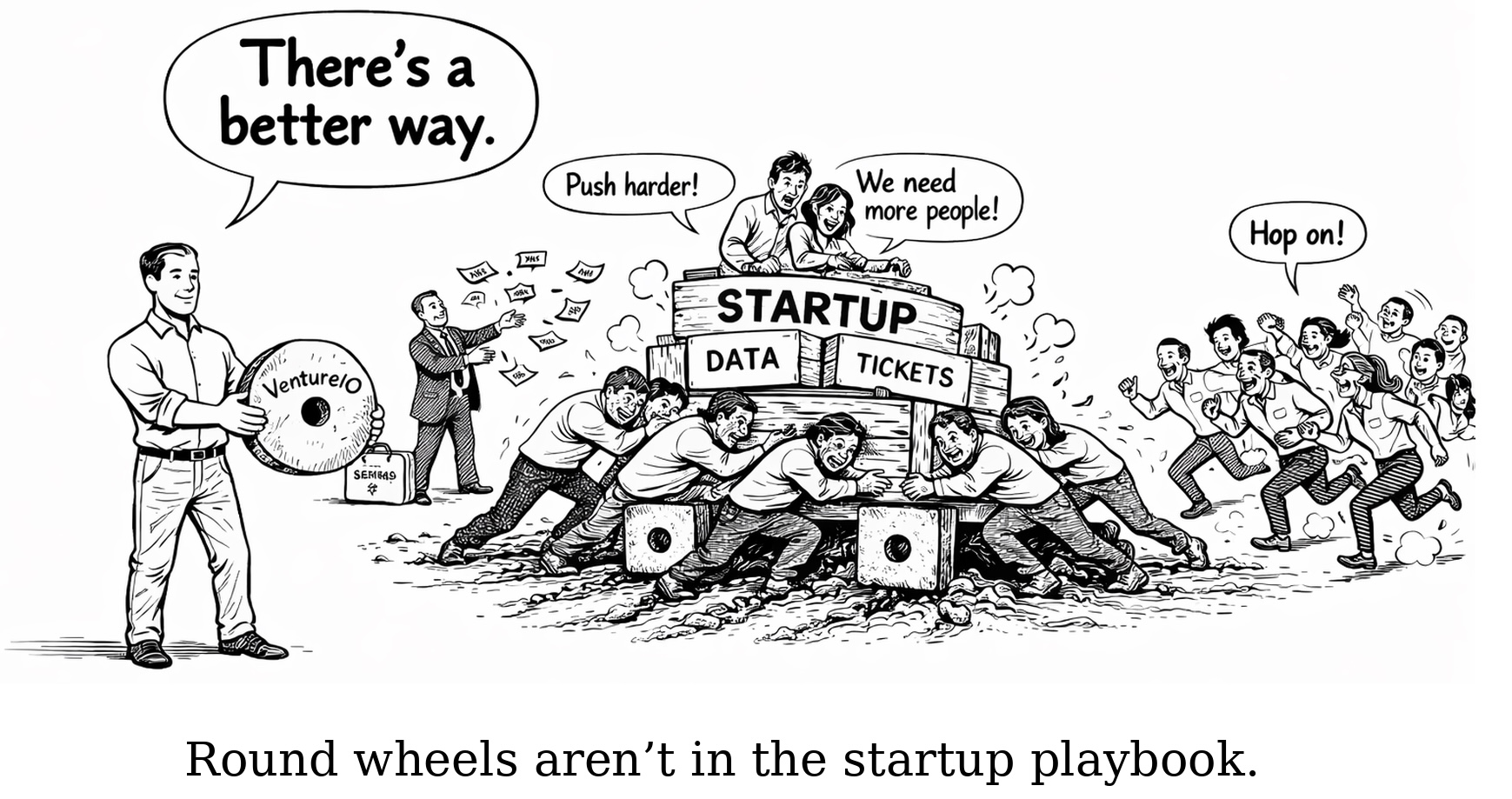 Round wheels aren't in the startup playbook